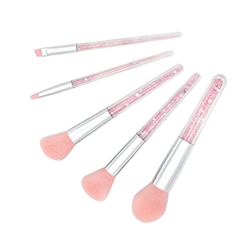 OSOLADY 5 Satz Make-up-Pinsel-Set Make-up-Pinselreiniger Volumen machen Foundation-Make-up Professional Auge Lidschatten -Applikatorbürste Lidschattenpinsel für Frauen Rosa von OSOLADY