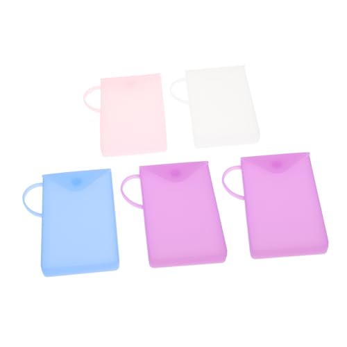 OSOLADY 5 Stück Aufbewahrungstaschen aus Silikon für Multifunktionale Masken Organizer Langlebige und Kratzfeste Taschen für Studenten und Unterwegs OSOLADY 5 Stück Aufbewahrungstaschen aus Silikon für Multifunktionale Masken Organizer Langlebige und Kratzfeste Taschen für Studenten und Unterwegs von OSOLADY