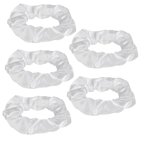 OSOLADY 5stücke Elastische Haargummis Haarseile Pferdeschwanzhalter Stretch Haargummis Für Frauen Und Mädchen Haaraccessoires in Weiß von OSOLADY