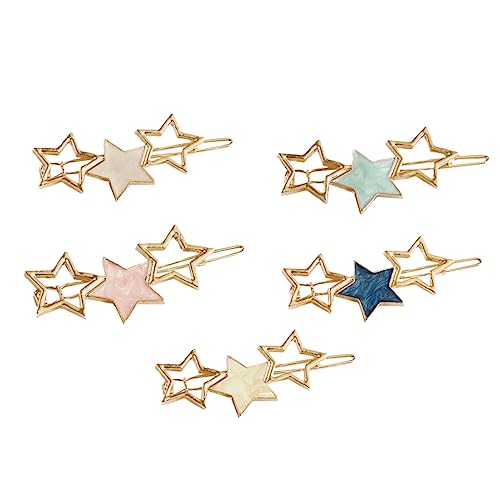 OSOLADY 5 Stück Haarklammern aus Hochwertiger Metalllegierung Stern Design Haarspangen in Verschiedenen Farben Langlebig und Farbbeständig Stilvolles Accessoire für Damen und Mädchen zu OSOLADY 5 Stück Haarklammern aus Hochwertiger Metalllegierung Stern Design Haarspangen in Verschiedenen Farben Langlebig und Farbbeständig Stilvolles Accessoire für Damen und Mädchen zu von OSOLADY