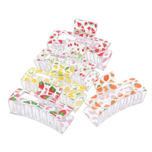 OSOLADY 5 Stück Obst Haarnadel Große Krallenklammern Für Dickes Haar Haargummis Haar Accessoires Für Mädchen Haarspangen Kieferschnapp Locken Flache Haarklammern Für Frauen OSOLADY 5 Stück Obst Haarnadel Große Krallenklammern Für Dickes Haar Haargummis Haar Accessoires Für Mädchen Haarspangen Kieferschnapp Locken Flache Haarklammern Für Frauen von OSOLADY