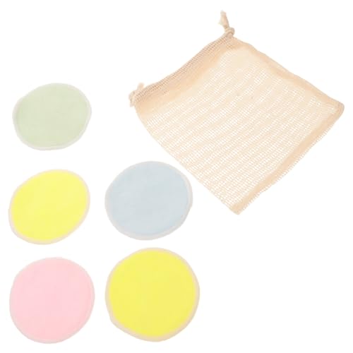 OSOLADY 5 Stück Wiederverwendbare Make Up Entferner Pads Doppelseitig Bedruckte Reinigungspads aus Weichem Material für Frauen Kordelzugbeutel OSOLADY 5 Stück Wiederverwendbare Make Up Entferner Pads Doppelseitig Bedruckte Reinigungspads aus Weichem Material für Frauen Kordelzugbeutel von OSOLADY