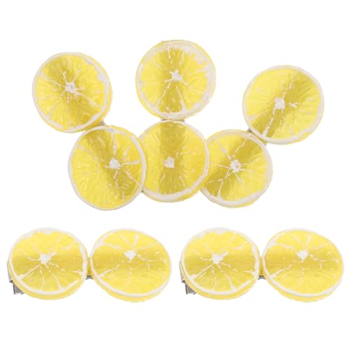 OSOLADY 5-teilige Haarspange mit Früchten: Haarschmuck in Zitronenscheibenform – flache Haarspange für Damen – bezaubernde Haarspangen für Styling und Party OSOLADY 5-teilige Haarspange mit Früchten: Haarschmuck in Zitronenscheibenform – flache Haarspange für Damen – bezaubernde Haarspangen für Styling und Party von OSOLADY