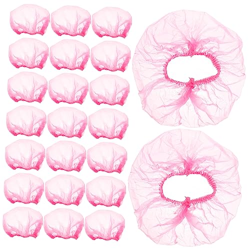 OSOLADY 500stücke Duschhauben Große Für Damen Haar Kappen Elastische Badehut Schutz Dusche Kopfbedeckung Einfach Anzuwenden Trockenes Haare von OSOLADY