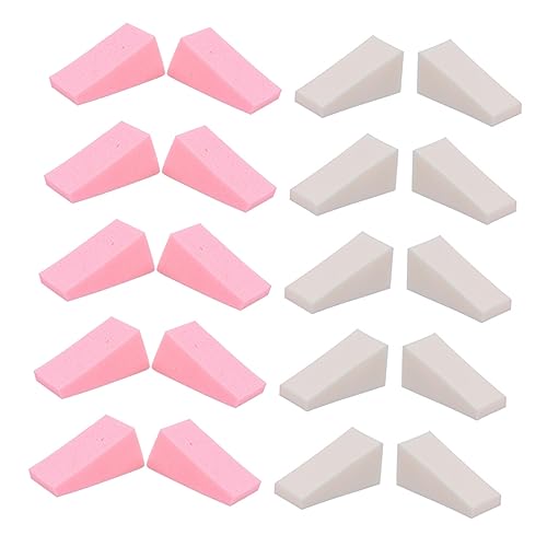 OSOLADY 50stücke Dreieck Form Puder Schwämme Trocken Nass Dual Verwenden Frauen Make-up Beauty Quaste Make-up Schwamm Foundation Cremequaste Make-up-schwamm von OSOLADY