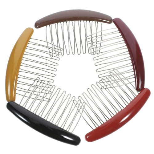OSOLADY 5stücke Französischer Haarkamm Für Damen Haarkamm-clip Aus Robustem Material Vielseitig Für Hochzeiten Verlobungen Abschlussbälle Und Abende Geeignet Haar-schmuck-kämme Für von OSOLADY