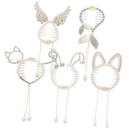 OSOLADY 5Stücke Damen Haarspangen Quasten Haarclips Für Pferdeschwanz Vielseitige Haarschmuck Accessoires Robustes Material Für Täglichen Gebrauch OSOLADY 5Stücke Damen Haarspangen Quasten Haarclips Für Pferdeschwanz Vielseitige Haarschmuck Accessoires Robustes Material Für Täglichen Gebrauch von OSOLADY