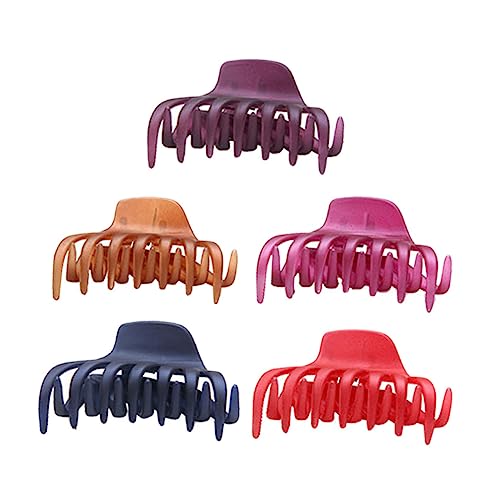 OSOLADY 5stücke Haarklauenclips Einfache Haarklammern Für Frauen Und Mädchen Passend Für Jede Haarfarbe Haarstyling-tool Rutschfest Schützt Vor Wasser von OSOLADY