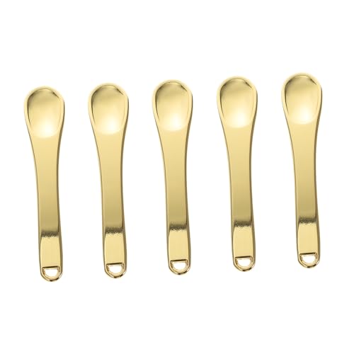 OSOLADY 5Stücke Gesichtscreme Löffel aus Zinklegierung Multifunktionale Kosmetik Scoop für Massage und Hautpflege zur Reduzierung von Falten und Gesichtsmüdigkeit von OSOLADY