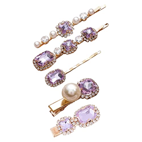 OSOLADY 5Stücke Teiliges Retro Haarklemmen mit Strass und Perlen Eleganter Haarschmuck für Damen Geeignet für Zufälliger Stil OSOLADY 5Stücke Teiliges Retro Haarklemmen mit Strass und Perlen Eleganter Haarschmuck für Damen Geeignet für Zufälliger Stil von OSOLADY