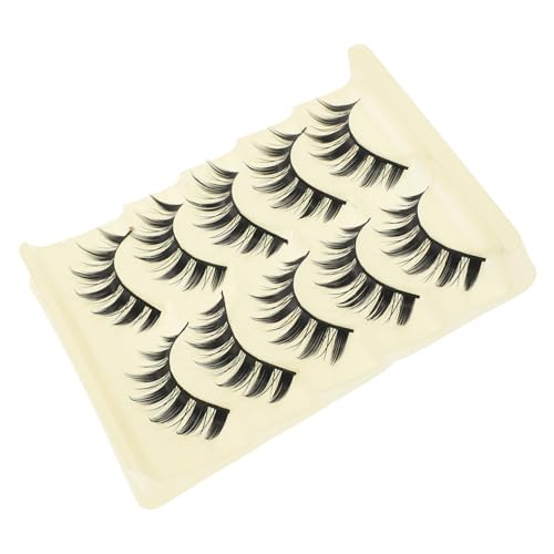 OSOLADY 5paare Künstliche Wimpern Für Frauen Wimpernverlängerungen Falsche Wimpern Make-up Tools Für Mädchen Mit Geschwungenem Aussehen Für Doppelte Augenlider von OSOLADY