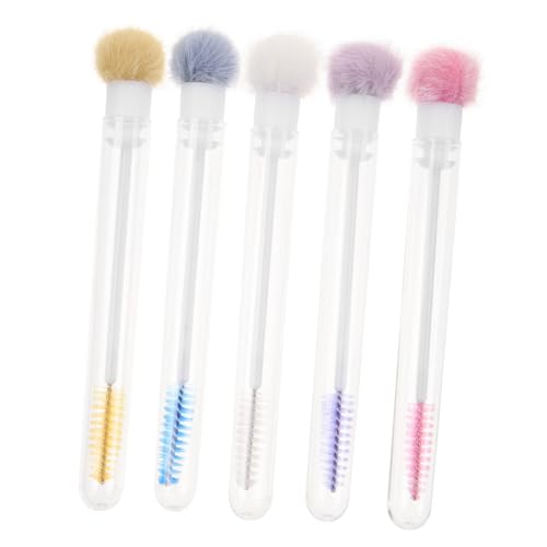 OSOLADY 5stücke Wimpernbürste Und Augenbrauenpinsel Ergonomische Mascara Applikatoren Für Wimpern Und Augenbrauen Tragbar Und Einzelverpackung Für Einfaches Makeup von OSOLADY
