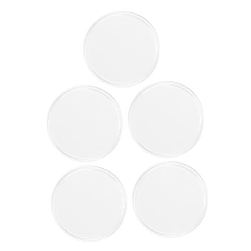 OSOLADY 5stücke Silikon Anti-statische Aufkleber Pad Falsche Wimpern Halter Einfache Runde Pad Transparente Wimpernpalette Für Wimpernverlängerung von OSOLADY