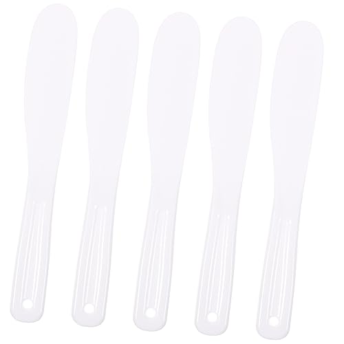 OSOLADY 5stücke Silikon-kosmetiklöffel Für Gesichtsmasken Cremelöffel Zum Auftragen Von Lotionen Make-up-löffel Als Hautpflegespatel Praktisches Beauty-tool Für Hause Und Unterwegs von OSOLADY