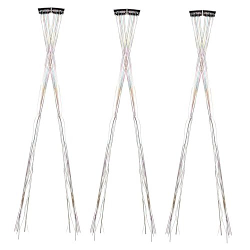 OSOLADY 6stücke Teiliges Glitzer-haarverlängerungen Mit Bunten Tinsel-strähnen Für Partys Festivals Und Cosplay Funkelnde Haarschmuck-accessoires Für Frauen Und Mädchen von OSOLADY