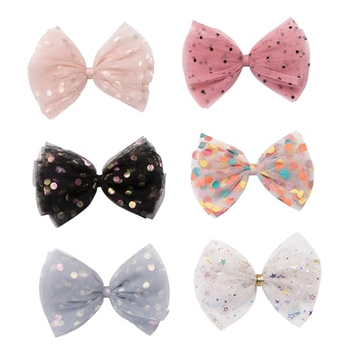 OSOLADY 6 Stück Großes Teiliges Bunter Haarspangen mit Schleifen Stilvolle Haarschmuck für Damen für Kurze und Lange Haare für Besondere Anlässe Wie Geburtstage und Feiertage OSOLADY 6 Stück Großes Teiliges Bunter Haarspangen mit Schleifen Stilvolle Haarschmuck für Damen für Kurze und Lange Haare für Besondere Anlässe Wie Geburtstage und Feiertage von OSOLADY