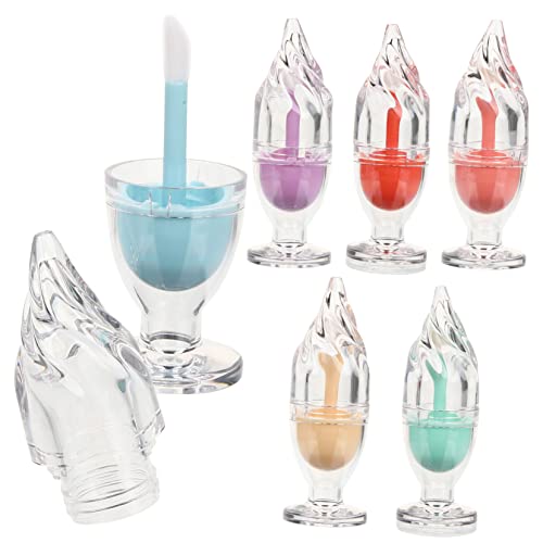 OSOLADY 6 Stücke Eis Form Lip Gloss Rohre Nachfüllbare Lippenstift Flaschen Selbstgemacht Lip Balm Behälter 5ml Auslaufsicher Transparent OSOLADY 6 Stücke Eis Form Lip Gloss Rohre Nachfüllbare Lippenstift Flaschen Selbstgemacht Lip Balm Behälter 5ml Auslaufsicher Transparent von OSOLADY