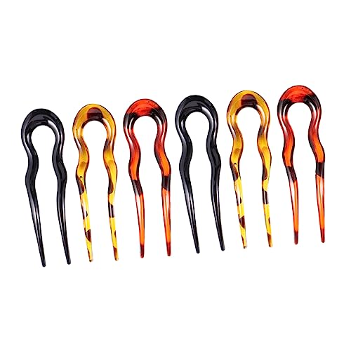 OSOLADY 6 Stücke Leopard Bedruckte Haarklammern U Förmig Haarnadel Haarstock Für Frauen OSOLADY 6 Stücke Leopard Bedruckte Haarklammern U Förmig Haarnadel Haarstock Für Frauen von OSOLADY