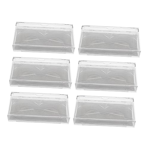 OSOLADY 6 Stücke Wimpern Organizer Kunststoff Verpackungsbox mit Glitzer Leere Wimpern Etui Transparent Leicht für Make Up OSOLADY 6 Stücke Wimpern Organizer Kunststoff Verpackungsbox mit Glitzer Leere Wimpern Etui Transparent Leicht für Make Up von OSOLADY