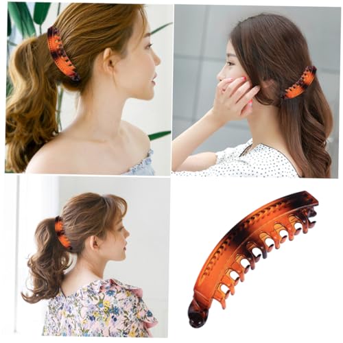 OSOLADY 6stücke Teiliges Bananen-haarspangen Für Damen Stark Haltende Haarclips Schildpatt- Für Dickes Und Für Arbeit Und Partys von OSOLADY