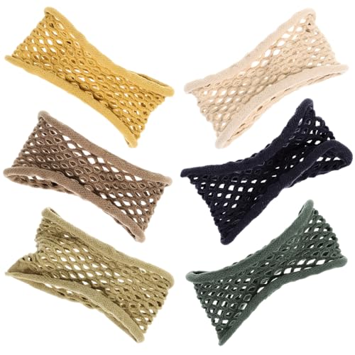OSOLADY 6stücke Haarschmuck Für Mädchen Und Frauen Haarmanschetten Mit Pferdeschwanzhalter Elastische Haargummis Als Haar Styling Accessoires Für Alltag Tanz Und Sport von OSOLADY