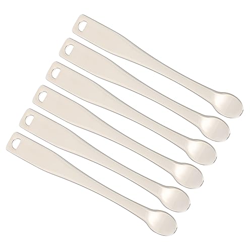 OSOLADY 6 Stück Gesichts Schönheitslöffel Kosmetik Maskenapplikator Löffel aus Zinklegierung für Cremes Lotionen Feuchtigkeitscremes Klein Tragbar für Kosmetikbedarf von OSOLADY