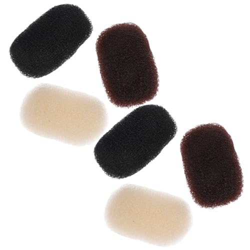 OSOLADY 6Stücke Haar Styling Clips Bump Haarpolsterung Klemmen für Mädchen Volumensteigerung Rutschfestes Design für Verschiedene Frisuren in Schwarz Braun und Beige von OSOLADY