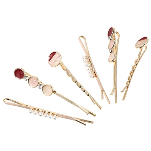 OSOLADY 6stücke Herz-haarspangen Teiliges Haarschmuck Strass Für Damen Haarclips Für Hochzeiten Partys Und Alltag Leicht Und Vielseitig Kombinierbar von OSOLADY