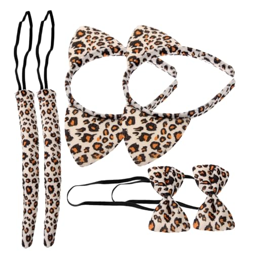 OSOLADY 6Stücke Katzenkostüm mit Katzenohren und Fliege Teiliges Tier Cosplay Zubehör für Erwachsene Halloween und Kostümpartys OSOLADY 6Stücke Katzenkostüm mit Katzenohren und Fliege Teiliges Tier Cosplay Zubehör für Erwachsene Halloween und Kostümpartys von OSOLADY