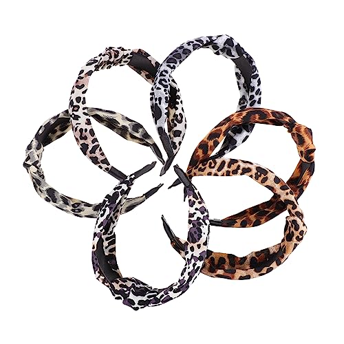 OSOLADY 6Stücke Leopard Stirnband Teilig Knoten Haarbänder für Damen und Haaraccessoires Verschiedenen Leopardenmustern OSOLADY 6Stücke Leopard Stirnband Teilig Knoten Haarbänder für Damen und Haaraccessoires Verschiedenen Leopardenmustern von OSOLADY