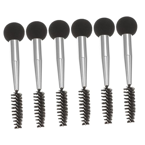 OSOLADY 6stücke Make-up Pinsel Mit Schwamm Applikatoren Für Augenbrauen Wimpern Mascara Make-up Tools Professionelle Pinsel Für Frauen Mädchen von OSOLADY
