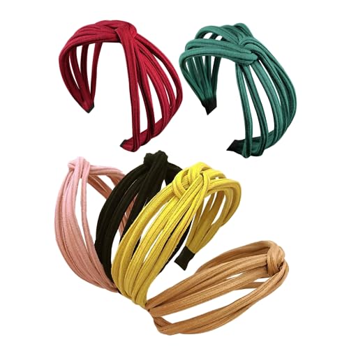 OSOLADY 6Stücke Teiliges Haarband Kopfband mit Kreuzknoten Haarschmuck für Yoga Makeup Partys Farben OSOLADY 6Stücke Teiliges Haarband Kopfband mit Kreuzknoten Haarschmuck für Yoga Makeup Partys Farben von OSOLADY
