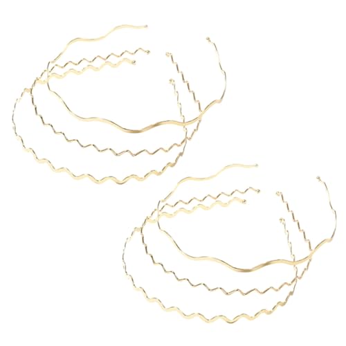 OSOLADY 6Stücke Teiliges Haarreifen aus Metall Wellenmuster für Damen Stilvolles Haarschmuck Accessoire für Hochzeiten Partys und Schickes Haarband von OSOLADY