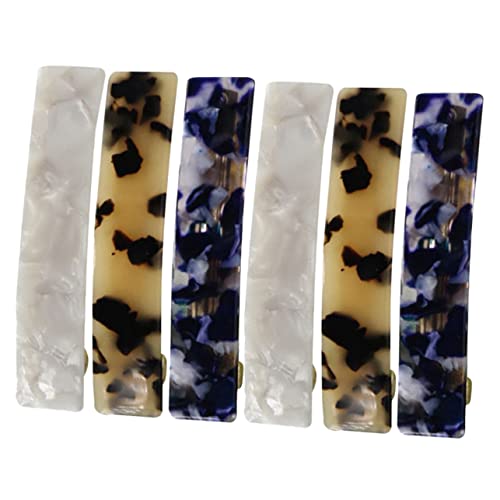 OSOLADY 6Stücke Teiliges Haarspangen für Damen Robuste Französische Clips Schildpatt und Marmor Design für Dickes Haar Make Up Hochzeit OSOLADY 6Stücke Teiliges Haarspangen für Damen Robuste Französische Clips Schildpatt und Marmor Design für Dickes Haar Make Up Hochzeit von OSOLADY