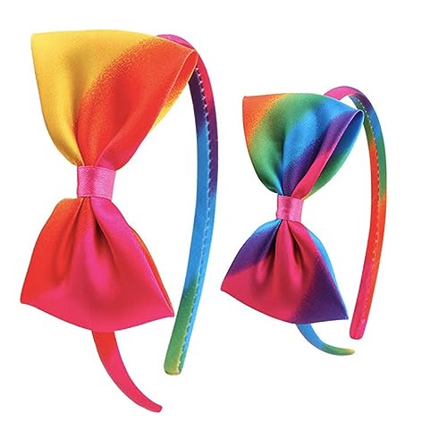 OSOLADY 6Stücke Teiliges Regenbogen Haarband für Haarreifen mit Schleifen für Geburtstagsfeiern und Fotoshootings Bequem und Perfektes für Kleine OSOLADY 6Stücke Teiliges Regenbogen Haarband für Haarreifen mit Schleifen für Geburtstagsfeiern und Fotoshootings Bequem und Perfektes für Kleine von OSOLADY