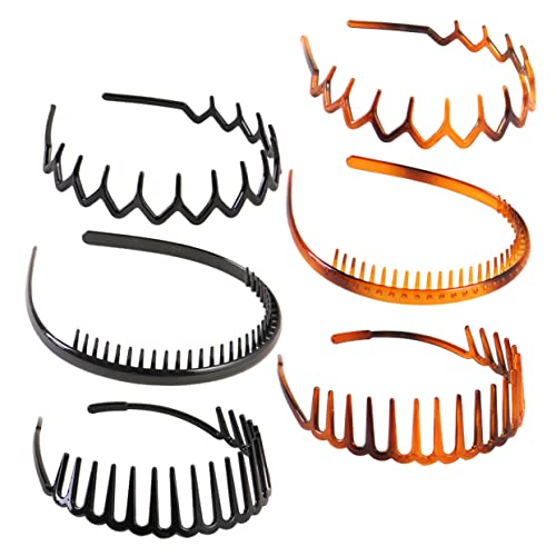 OSOLADY 6Stücke Teiliges Unisex Haarreifen mit Elastischen Zähnen Unsichtbare Haarbänder für Gesichtswäsche und Make Up Langlebig und Stylisch für Männer OSOLADY 6Stücke Teiliges Unisex Haarreifen mit Elastischen Zähnen Unsichtbare Haarbänder für Gesichtswäsche und Make Up Langlebig und Stylisch für Männer von OSOLADY