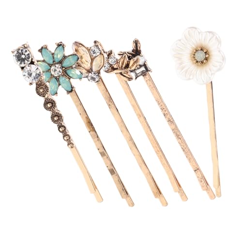 OSOLADY 6Stücke Vintage Blumen Haarclips Damen Rutschfeste Haarnadeln Süßes Haarschmuck für Partys Dekorative Haarklammern Frisurenaccessoires von OSOLADY