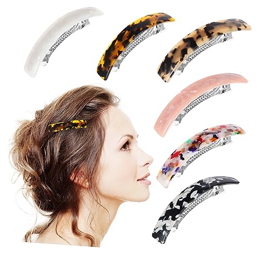 OSOLADY 6Stücke Vintage Haarspangen aus Acetat für Damen Elastische und Langlebige Haarschmuck Klammern für Täglichen OSOLADY 6Stücke Vintage Haarspangen aus Acetat für Damen Elastische und Langlebige Haarschmuck Klammern für Täglichen von OSOLADY