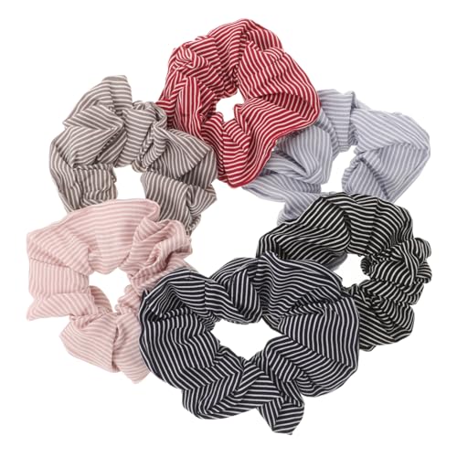 OSOLADY 6stücke Elastische Haarbänder Streifen Haarband Für Frauen Mädchen Pferdeschwanzhalter Haar Accessoires Haarschmuck Haarband Mit Bändern von OSOLADY
