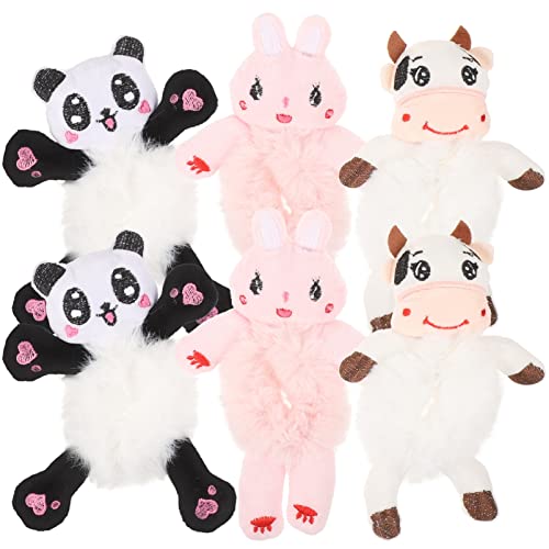 OSOLADY 6stücke Süße Plüschige Tier-haarbänder Elastische Scrunchies Für Mädchen Furry Hair Ties Hasen Pandas Kühe Für Alltag Und Besondere Anlässe OSOLADY 6stücke Süße Plüschige Tier-haarbänder Elastische Scrunchies Für Mädchen Furry Hair Ties Hasen Pandas Kühe Für Alltag Und Besondere Anlässe von OSOLADY