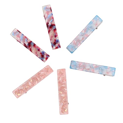 OSOLADY 6stücke Teiliges Haarspangen Klammern Für Frauen Und Mädchen Langlebige Haarklammern Aus Acryl Mit Marbles Design Haaraccessoires Für Jeden Anlass von OSOLADY