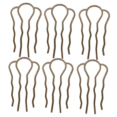 OSOLADY 6stücke Teiliges U-förmiger Haarkamm Aus Vintage Haarnadeln Für Hochsteckfrisuren Elegantes Haarstyling Zubehör Für Frauen Und Mädchen Einfach Zu Bedienen Langlebig Und von OSOLADY