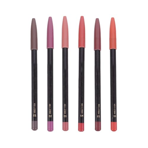 OSOLADY 6stücke Wasserfeste Lippenkonturenstifte Lippenformstift Für Frauen Klare Wasserfester Lippenstift Leicht Tragbar von OSOLADY