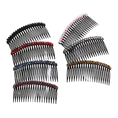 OSOLADY 7 Stück Strass Haarseitenkämme Für Frauen Und Mädchen Glitzernde Haarkämme Aus Stein Für Hochzeiten Partys Und Besondere Anlässe Stilvolle Haaraccessoires Mit Zahn von OSOLADY