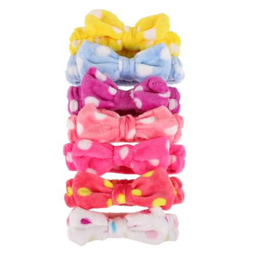 OSOLADY 7 Stück Teiliges Fleece Stirnband Set für Damen Schnelltrocknend Saugfähig mit Schleifen Design als Gesichtswäsche Haarband und Haaraccessoire für Sport und Alltag Mischfarben OSOLADY 7 Stück Teiliges Fleece Stirnband Set für Damen Schnelltrocknend Saugfähig mit Schleifen Design als Gesichtswäsche Haarband und Haaraccessoire für Sport und Alltag Mischfarben von OSOLADY