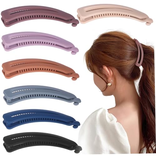 OSOLADY 7stücke Banana Haarklammern Für Dickes Und Dünnes Haar Pack Krokodilclips Rutschfeste Haarspangen Für Damen Langlebige Haaraccessoires in Verschiedenen Farben von OSOLADY