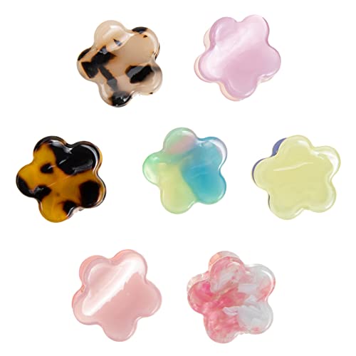 OSOLADY 7stücke Blumen Haarklammern Haarklammer Mädchen in Gemischten Farben Kleine Haarspangen Für Feste Unterstützung Für Dickes Und Dünnes Haar Süßes Haar-accessoire Für von OSOLADY