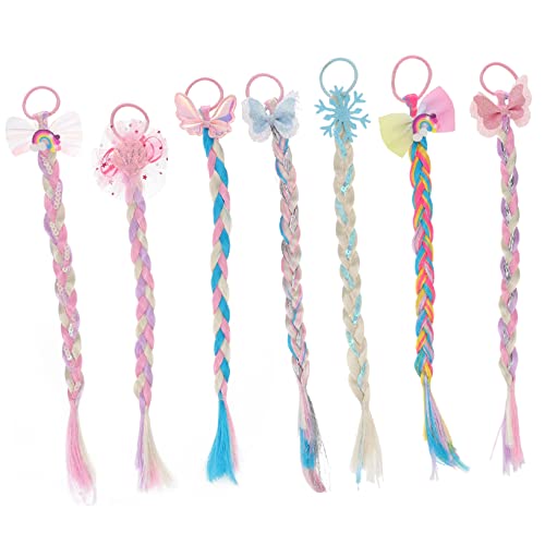 OSOLADY 7Stücke Teiliges Set Farbige Geflochtene Haarverlängerungen mit Gummibändern für Mädchen für Partys Geburtstage und Festivals Vielseitig Einsetzbar und Dekorativ OSOLADY 7Stücke Teiliges Set Farbige Geflochtene Haarverlängerungen mit Gummibändern für Mädchen für Partys Geburtstage und Festivals Vielseitig Einsetzbar und Dekorativ von OSOLADY