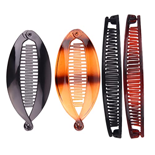 OSOLADY 8 Stück Bananen Haarclip für Dickes Haar Flexible Haarspangen für Pferdeschwanz Vintage Haarschmuck für Damen Einfach zu Verwenden für Hochzeiten Geeignet von OSOLADY