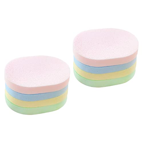 OSOLADY 8 Stück Gesichtsreinigungsschwämme Dicke Make Up Entferner Sanfte Peeling Schwämme Wiederverwendbar Zufällige Farben von OSOLADY